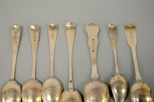 SEVEN SILVER NEWCASTLE TEASPOONS, to include 1817, 1873 etc (7) - Image 2 of 2