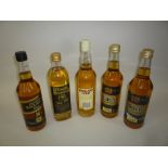 A MIXED PARCEL OF BLENDED WHISKY, to include Black, two bottles, Black Horse, one bottle, Black