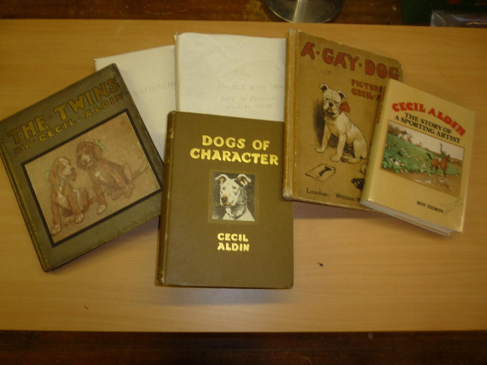 ALDIN, CECIL, seven 1st Editions plus Cecil Aldin - The Story of A Sporting Artists, Aldin titles