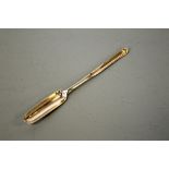 A GEORGE III SILVER MARROW SPOON, Richard Crossley, London 1786