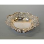 A SILVER TAZZA, Birmingham 1947, Adie Brothers Ltd, height approximately 7.5cm, width