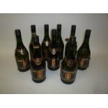 GOLD NAPOLEON FRENCH BRANDY, nine bottles, various levels (9)