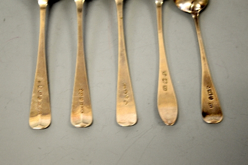 FIVE SILVER SCOTTISH PROVINCIAL TEASPOONS, etc (5) - Image 2 of 2