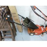 AN ELECTRIC LAWN MOWER, with grass box