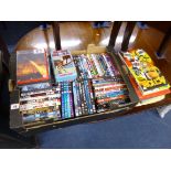 A BOX OF DVD'S, and annuals
