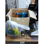 A BOX OF ELECTRICAL HAND TOOLS, etc