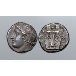 Macedon, Chalkidian League AR Tetradrachm