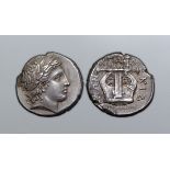 Macedon, Chalkidian League AR Tetradrachm