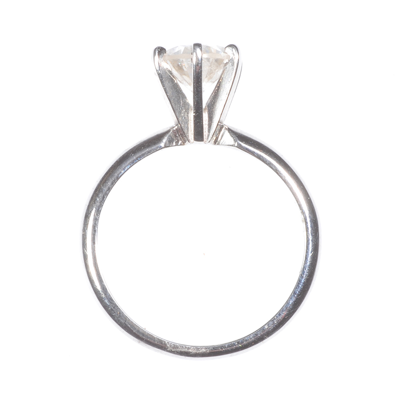 14 CT WHITE GOLD DIAMOND SOLITAIRE RING - Image 3 of 3