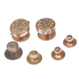 ENGRAVED GOLD PLATED STUD & BUTTON SET