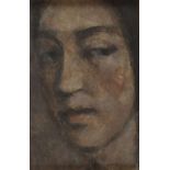 Colin Watson - PORTRAIT - Oil on Board - 7 x 4 inches - Signed in Monogram