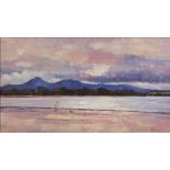Richard J. Croft, RUA - INNER BAY, DUNDRUM - Oil on Canvas - 18 x 32 inches - Signed