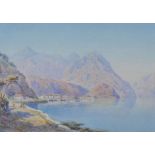 Claude Rowbotham - NEAR MENAGGIO, LAKE COMO - Watercolour Drawing - 7 x 10 inches - Signed