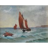 Irish School - SAILING - Oil on Board - 4 x 5 inches - Unsigned