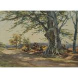 Wycliffe Egginton, RI RCA - THE MIGHTY ELM - Watercolour Drawing - 15 x 22 inches - Signed