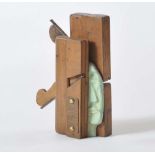 Hugh Clawson - HEAD - Bronze & Wood Sculpture - 6 x 9 inches - Signed