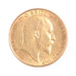 EDWARD VII GOLD HALF SOVEREIGN (1907)