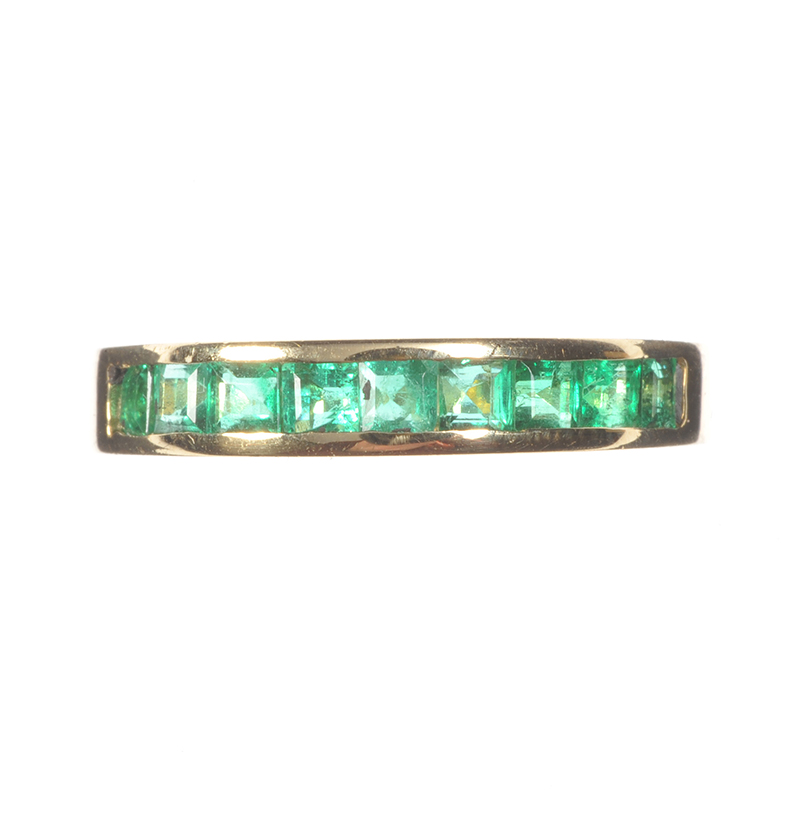 18 CT GOLD EMERALD RING