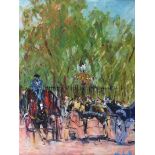 Marie Carroll - ST STEPHEN'S GREEN, DUBLIN - Oil on Canvas - 40 x 30 inches - Signed