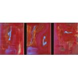 Geralyn Mulqueen - OF CADIZ - Oil on Canvas (Triptych) - 9.5 x 7 inches each - Signed Verso