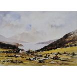 Alex Bell - LOUGH BEAGH, DONEGAL - Coloured Print - 5 x 8 inches - Signed