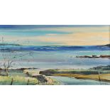 Francis Fitzsimons - COUNTY DOWN COAST - Oil on Board - 16 x 30 inches - Signed
