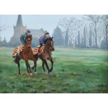 John McGowan - ON THE GALLOP - Oil on Canvas - 10 x 14 inches - Signed