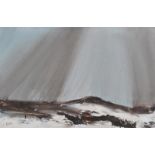 Liam Blake - IN A WINTER LANDSCAPE - Oil on Board - 12 x 18 inches - Signed