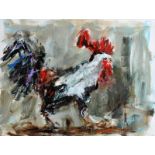 Danny Smith - COCKEREL - Oil on Board - 12 x 16 inches - Signed