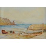 David Bond Walker - PORT MUCK - Watercolour Drawing - 10 x 14 inches - Signed