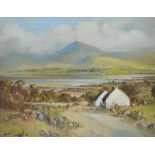 Henry McLaughlin - IN THE MOURNES, ROSSGLASS - Oil on Canvas - 12 x 16 inches - Signed