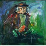 Con Campbell - HENRY McCULLOUGH - Oil on Canvas - 19.5 x 19.5 inches - Signed