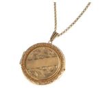 9 CT GOLD LOCKET AND CHAIN