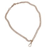 9 CT ROSE GOLD WATCH FOB CHAIN