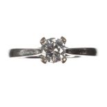 PLATINUM DIAMOND SOLITAIRE RING