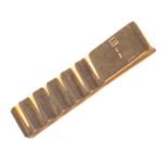 9CT GOLD AND DIAMOND BAR BROOCH