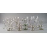 A collection of assorted drinking glasse