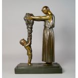 Charles Garnier, a bronze and patinated