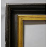 A Parcel Gilt and Ebonised Scotia Frame,