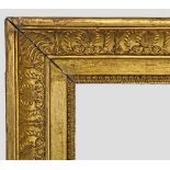 A Gilt Composition Empire Frame, late 18th/early 19th century, with lambs tongue sight, frieze, the