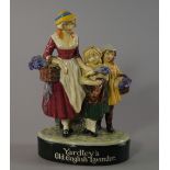 Royal Doulton Yardley's English Lavender, a pottery model of a woman and children with baskets and