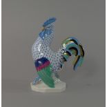 A Herend model of a Cockeral, 20th century, printed mark to base, 23.5cm high CONDITION REPORT: no