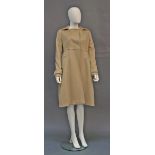 A Giambattista Valli cashmere camel colour coat, high waisted and double breasted at bust, front