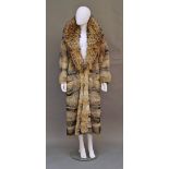 A South American fox fur coat, 1970s, by Robert Beaulieu 59 Rue la Boëtie, Paris,  the fitted full