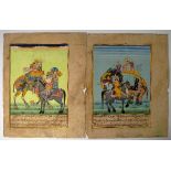 Two Indian miniature paintings, 19th cen