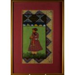 An Indian miniature portrait painting sh