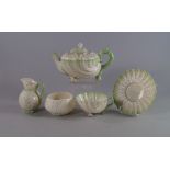 A Belleek porcelain tea service, 19th ce