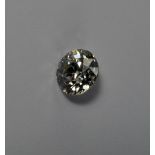 A 1.83ct diamond, unmounted, old round cut, colour K, clarity VS2, together with gemological report.