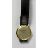 A Vacheron & Constantin 18ct gold cased gentleman's wrist watch, c.1960, with silvered dial and gold