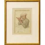 Attributed to Thomas Rowlandson, British 1756-1827- "Doctor Grant"; pencil, pen, ink and wash,